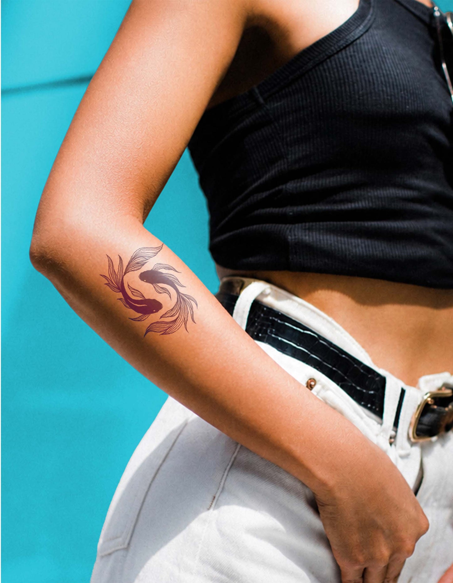 N°838 - Tatouage Poissons Yin Yang