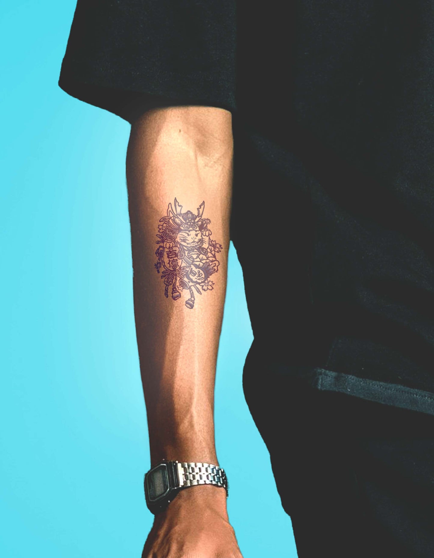 N°843 - Tatouage Chat Japonais