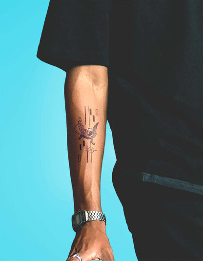 N°736 - Tatouage ange abstrait