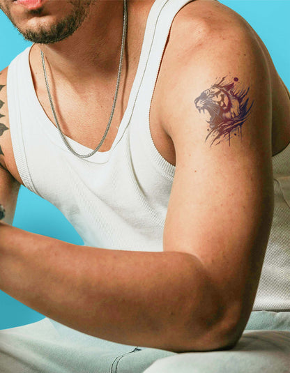 N°709 - Tatouage tête de tigre