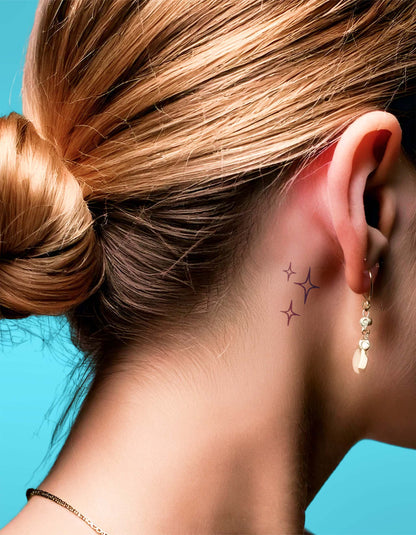 N°818 - Tatouage Étoiles Minimalistes