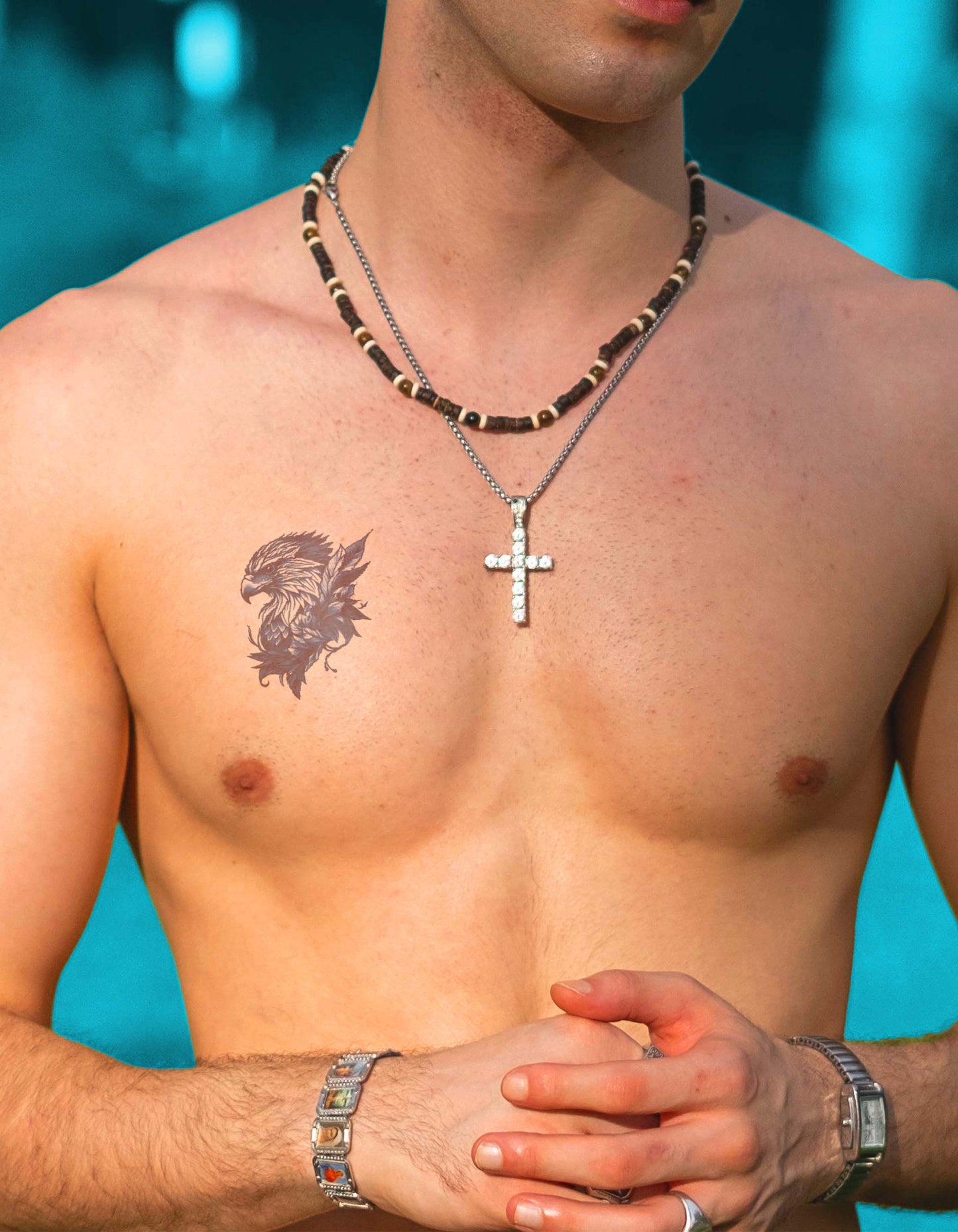 N°705 - Tatouage aigle ornemental
