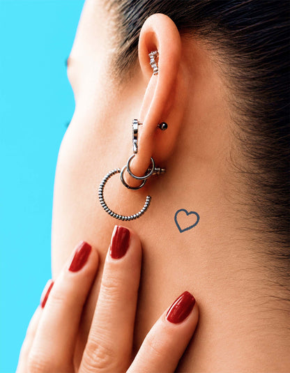 N°297 - Tatouage Coeur Minimaliste