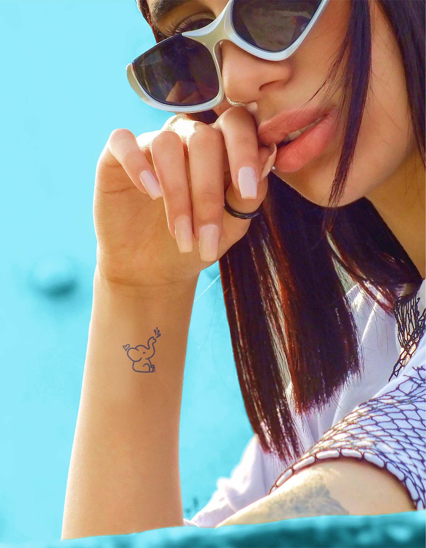 N°610 - Tatouage éléphant mignon