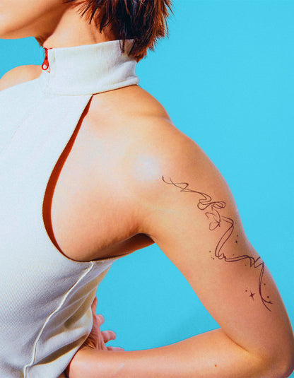 N°853 - Tatouage Papillon Ligne