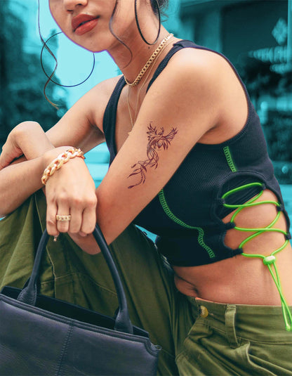 N°852 - Tatouage Phénix Stylisé