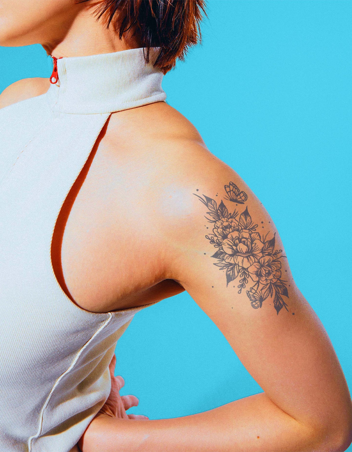 N°729 - Tatouage bouquet floral