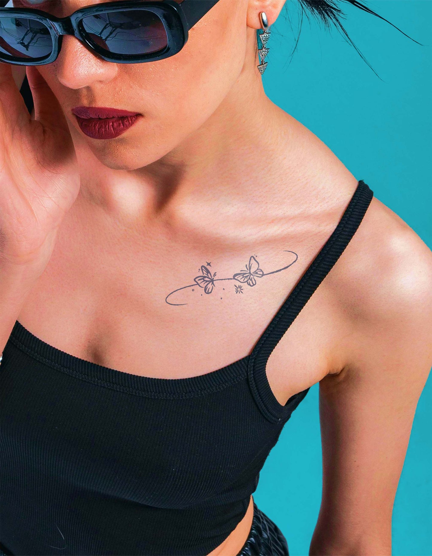 N°687 – Tatouage papillons minimalistes